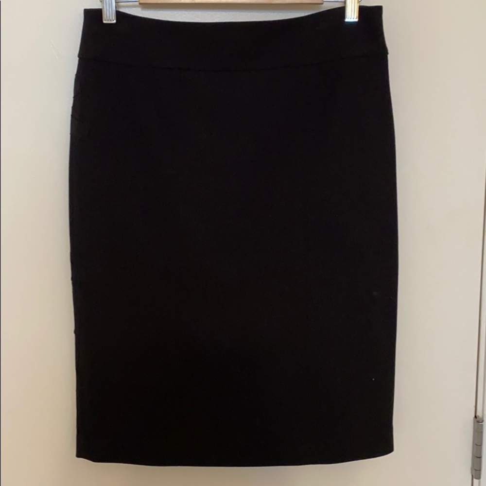 BCBGMaxazria black pencil skirt with bow detail